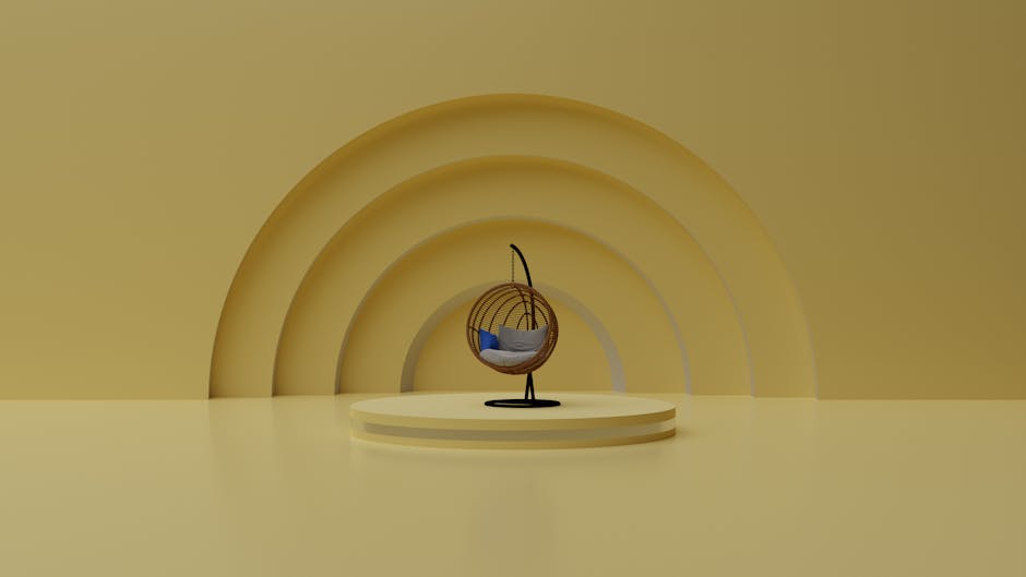 Minimalist innovation pod art piece